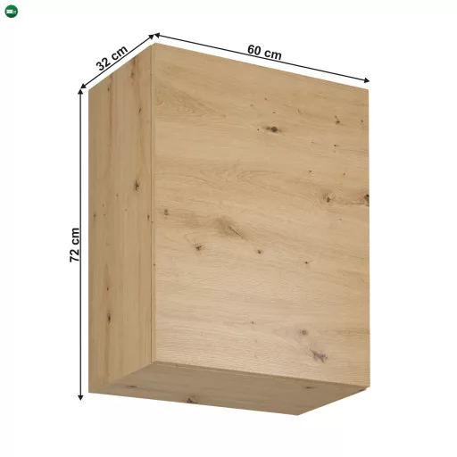 Felső szekrény, artisan tölgy, univerzális, LANGEN G60
