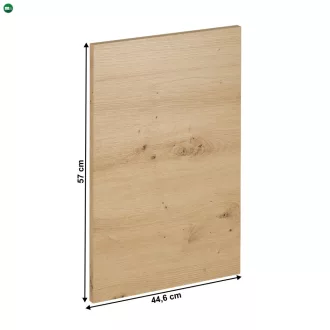 Mosogatógép ajtaja, artisan tölgy, 44,6x57, LANGEN