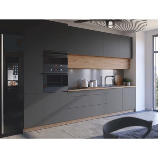 Felső szekrény, artisan tölgy/szürke matt, LANGEN G60N