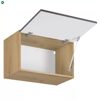 Felső szekrény, artisan tölgy/szürke matt, LANGEN G60KN