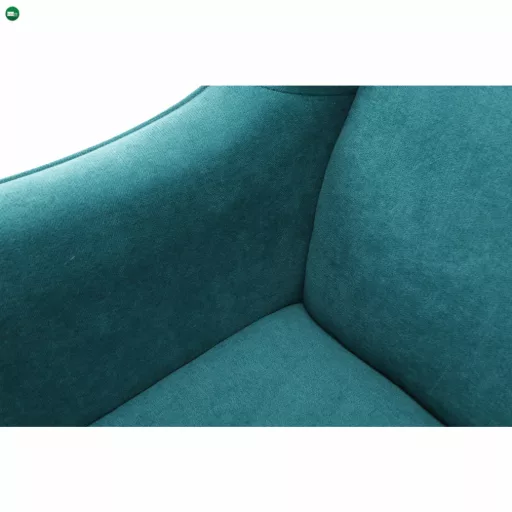 Kényelmes fotel, türkíz/bükk, BREDLY