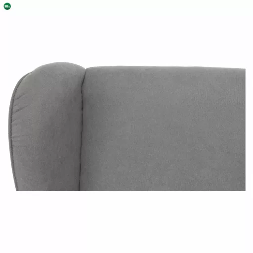 Kényelmes fotel, szürke/fekete, BREDLY