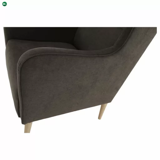 Kényelmes fotel, barna/bükk, BREDLY