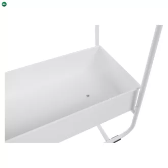 Elegáns virágcserép, fehér, KALUM