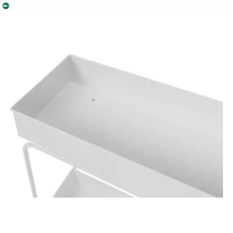 Elegáns virágcserép, fehér, KALUM