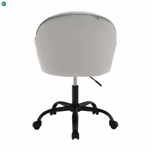 Irodai szék, Velvet anyag világosszürke/fekete, EROL