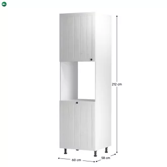   Élelmiszer szekrény D60P, fehér/sosna andersen, balos, PROVANCE