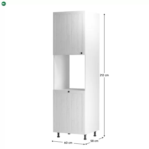 Élelmiszer szekrény D60P, fehér/sosna andersen, balos, PROVANCE