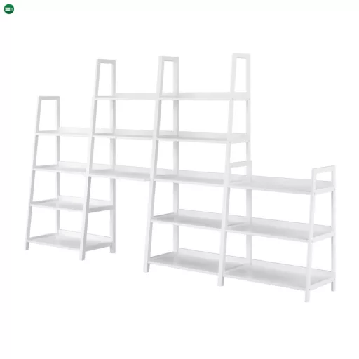 4 polcos állvány, fehér, REON TYP 2