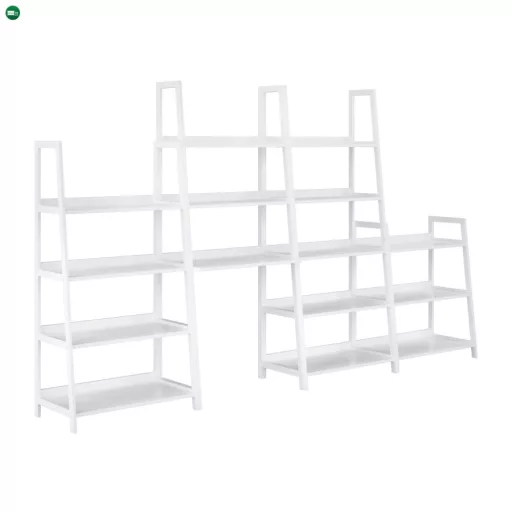 4 polcos állvány, fehér, REON TYP 2