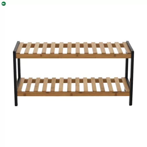 Cipőtartó, természetes/fekete, KONTRE
