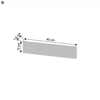   45 cm széles mosogatógépre való léc, fehér, JULIA TYP 94