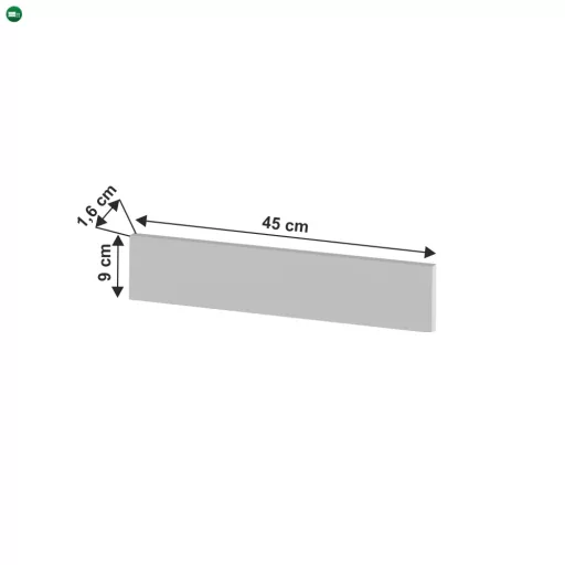 45 cm széles mosogatógépre való léc, fehér, JULIA TYP 94