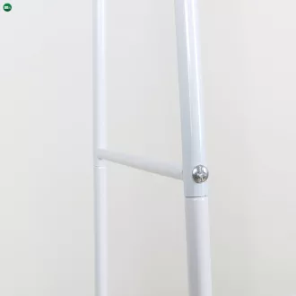 Ruhaállvány polcokkal, fehér, RETOR