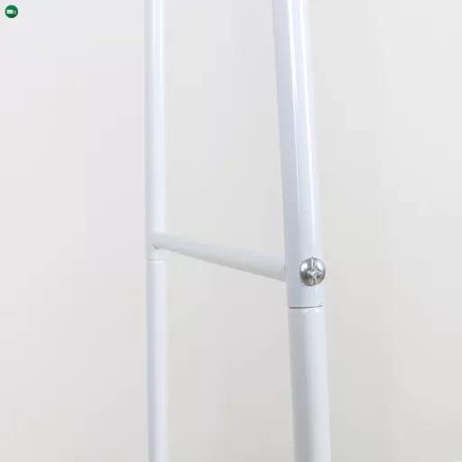 Ruhaállvány polcokkal, fehér, RETOR
