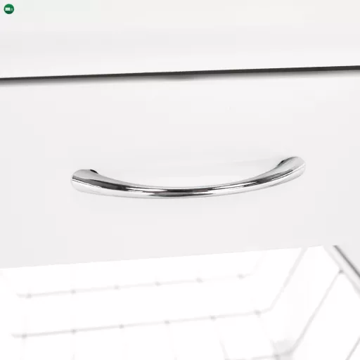 Tálalókocsi, fehér, KORUS