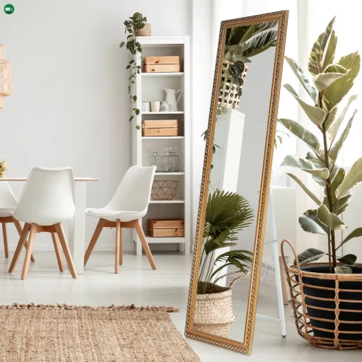 Álló tükor, barna, LAVAL