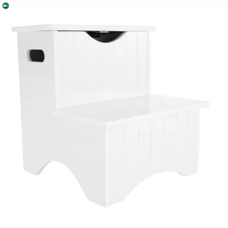 Gyereklépcsők tárolóval, fehér, HURLEY