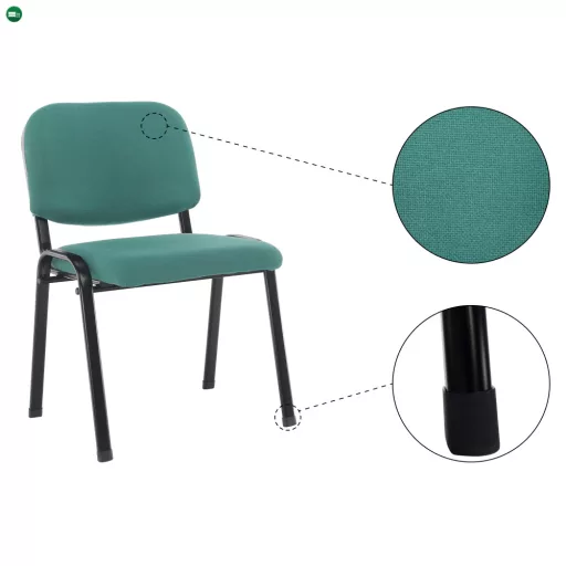 Irodai szék, zöld , ISO ECO