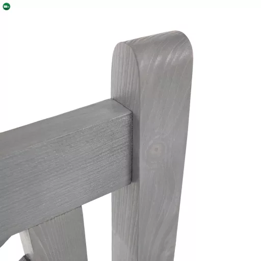 Fából készült kerti pad, szürke, 150 cm, FABLA