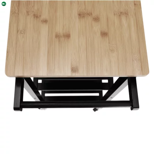 Tálalókocsi, természetes/fekete, ARETE