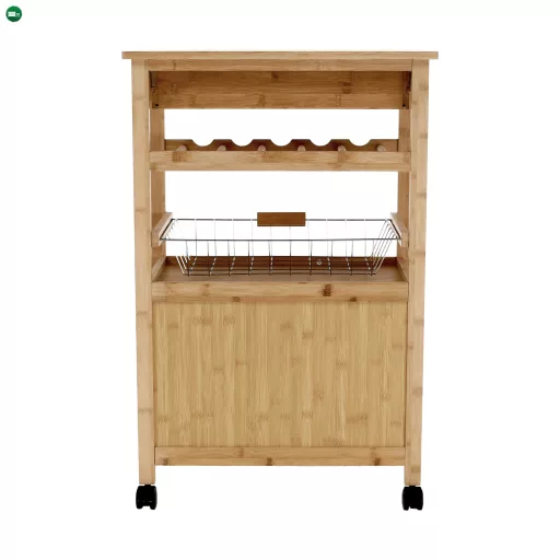 Tálalókocsi, természetes, NAVID