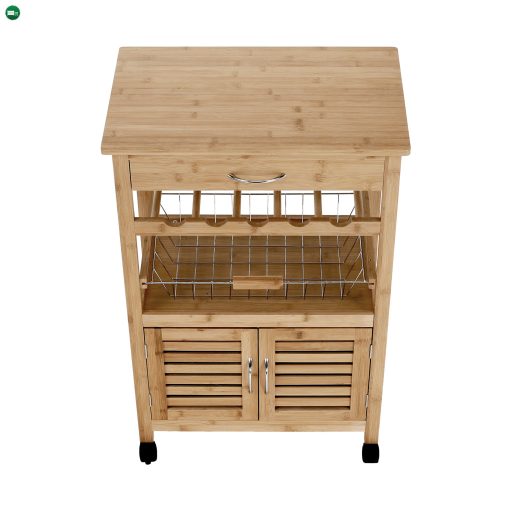 Tálalókocsi, természetes, NAVID