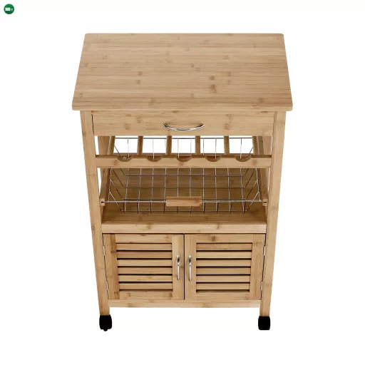 Tálalókocsi, természetes, NAVID