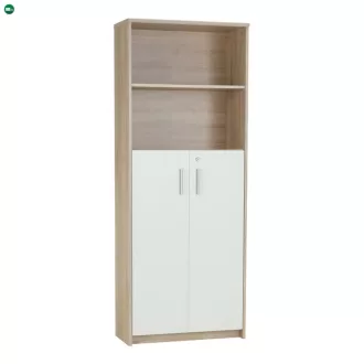   Irattartó zárható szekrénnyel, sonoma tölgy/fehér, JOHAN 2 NEW 10