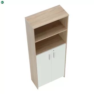   Irattartó zárható szekrénnyel, sonoma tölgy/fehér, JOHAN 2 NEW 10