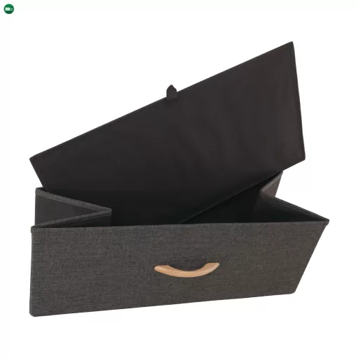 Komód szövet fiókokkal, bézs/barna, HAZEL TYP 3