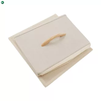 Komód szövet fiókokkal, bézs/barna, HAZEL TYP 4