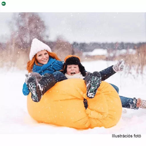 Felfújható babzsák/lazy bag, narancssárga, LEBAG