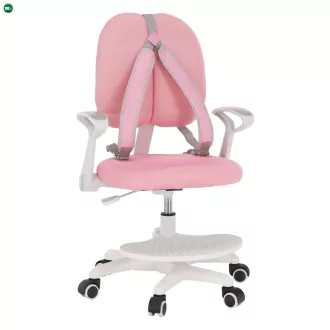   Növekvő szék alappal és pántokkal, rózsaszín/fehér, ANAIS