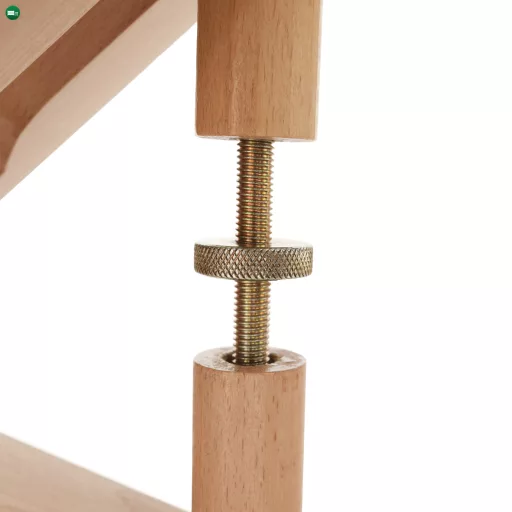 Ergonomikus térdelőszék, szürkésbarna Taupe/bükkfa, FLONET