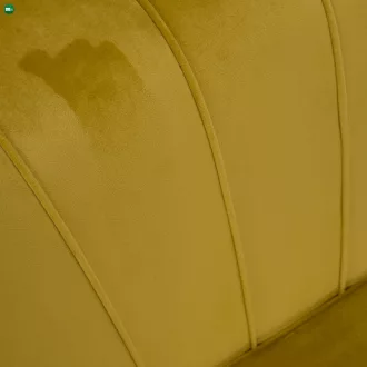   Pad Art-deco stílusban, mustár színűVelvet anyag/gold chróm-arany, NOBLIN