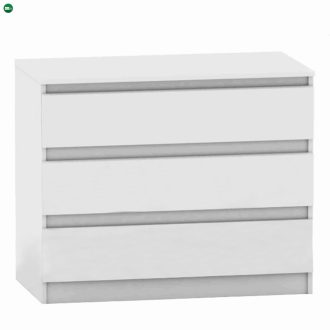 3 fiókos komód, fehér, HANY NEW  003