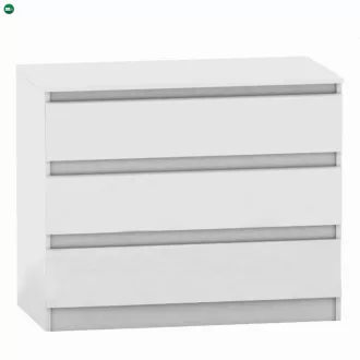 3 fiókos komód, fehér, HANY NEW  003