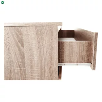 3 fiókos komód, tölgy sonoma,  HANY NEW 003