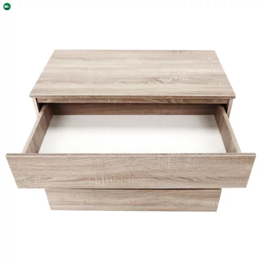 3 fiókos komód, tölgy sonoma,  HANY NEW 003