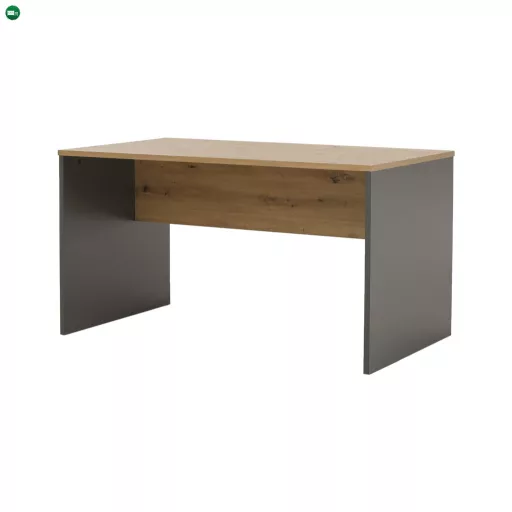 Íróasztal, grafit/tölgyfa artisan, RIOMA NEW TYP 11