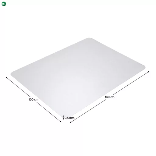 Védőalátét a szék alá, átlátszó, 140x100 cm, 0, 5 mm, ELLIE  NEW TYP 3
