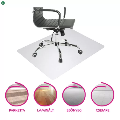 Védőalátét a szék alá, átlátszó, 140x100 cm, 0, 8 mm, ELLIE  NEW TYP 4