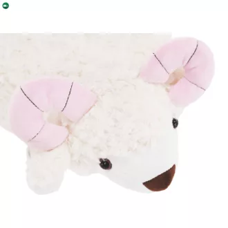   Zsámoly bárány alakban, Velvet szövet fehér/rózsaszín/természetes, LOLA
