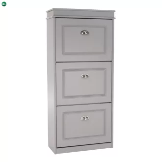 Cipőpolc, 3-soros, szürke , SEBER TYP 2