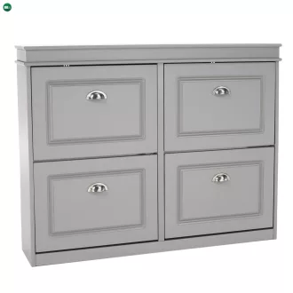 Cipőpolc, 2-soros, szürke, SEBER TYP 5