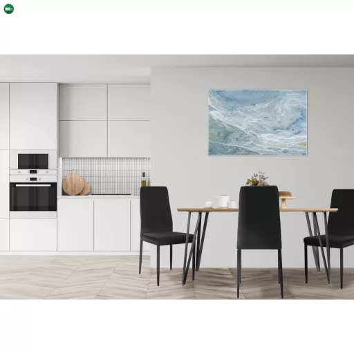 Étkezőasztal, tölgy/fekete, 150x80 cm, FRIADO