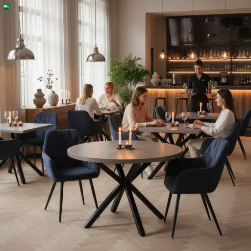 Étkezőasztal, beton/fekete, átmérő 120 cm, MEDOR