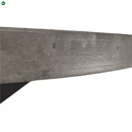 Étkezőasztal, beton/fekete, átmérő 120 cm, MEDOR