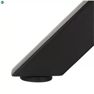   Étkezőasztal, sötét tölgy/fekete, átmérő 120 cm, MEDOR